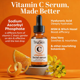 TruSkin Brightening Vitamin C Serum ingredients close-up