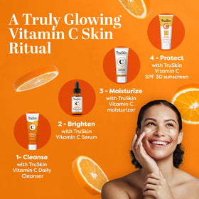 TruSkin Vitamin C Face Cream back view with product details