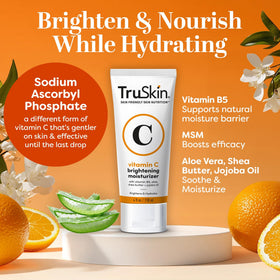 TruSkin Vitamin C Face Cream packaging with aloe and green tea