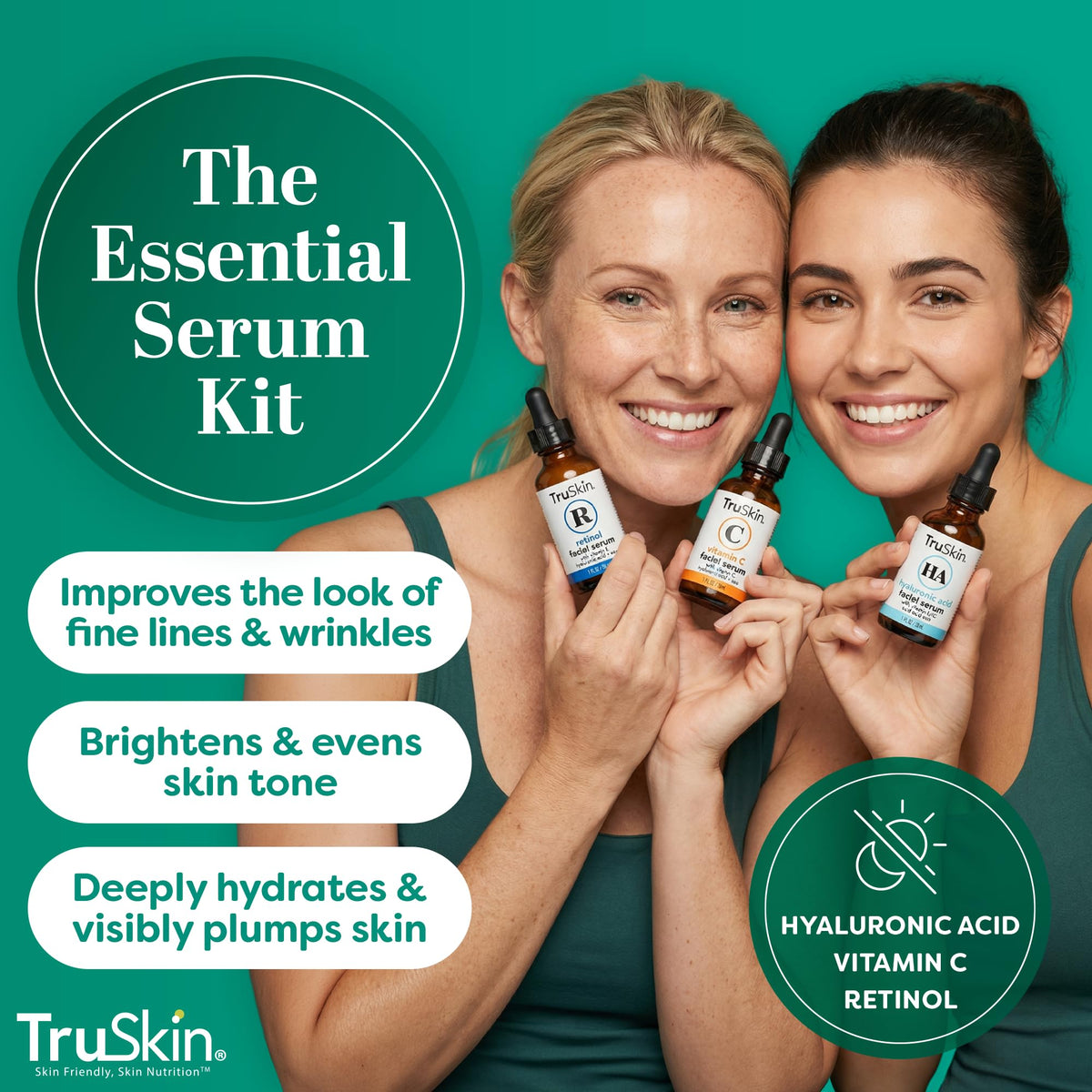 TruSkin Vitamin C Serum front view with bright packaging