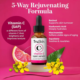 TruSkin Vitamin C Super Serum bottle with dropper