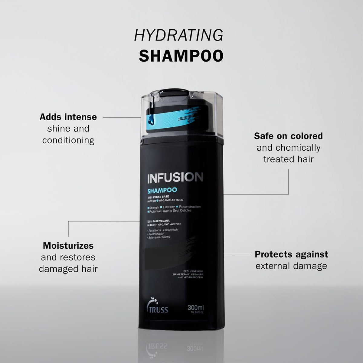 TRUSS Infusion Hair Shampoo 300ml back view