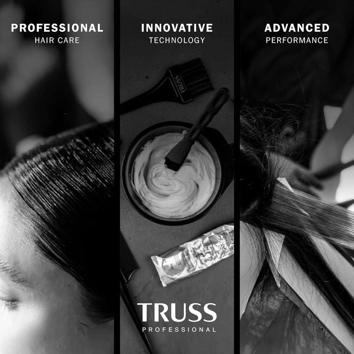 TRUSS Infusion Hair Shampoo 300ml in use on hair