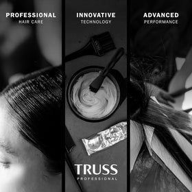 TRUSS Infusion Hair Shampoo 300ml in use on hair