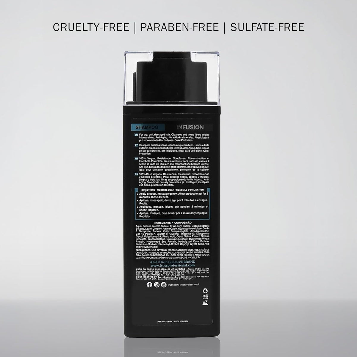 TRUSS Infusion Hair Shampoo 300ml with ingredients