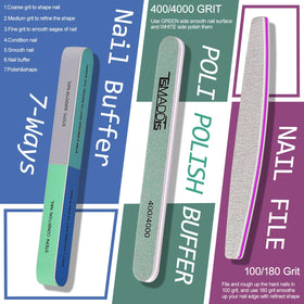 TsMADDTs nail buffer blocks with different grit levels