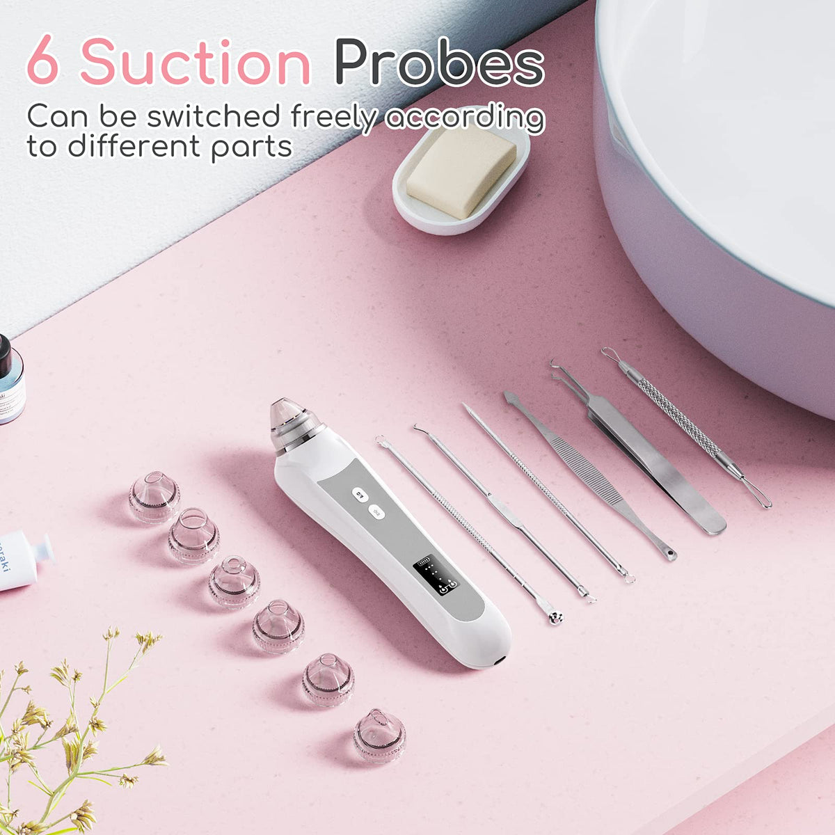 TTozka Blackhead Remover Vacuum packaging and included items