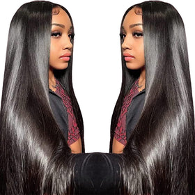 TTSMINS 13x6 Lace Front Wig 26 Inch Straight Hair front view