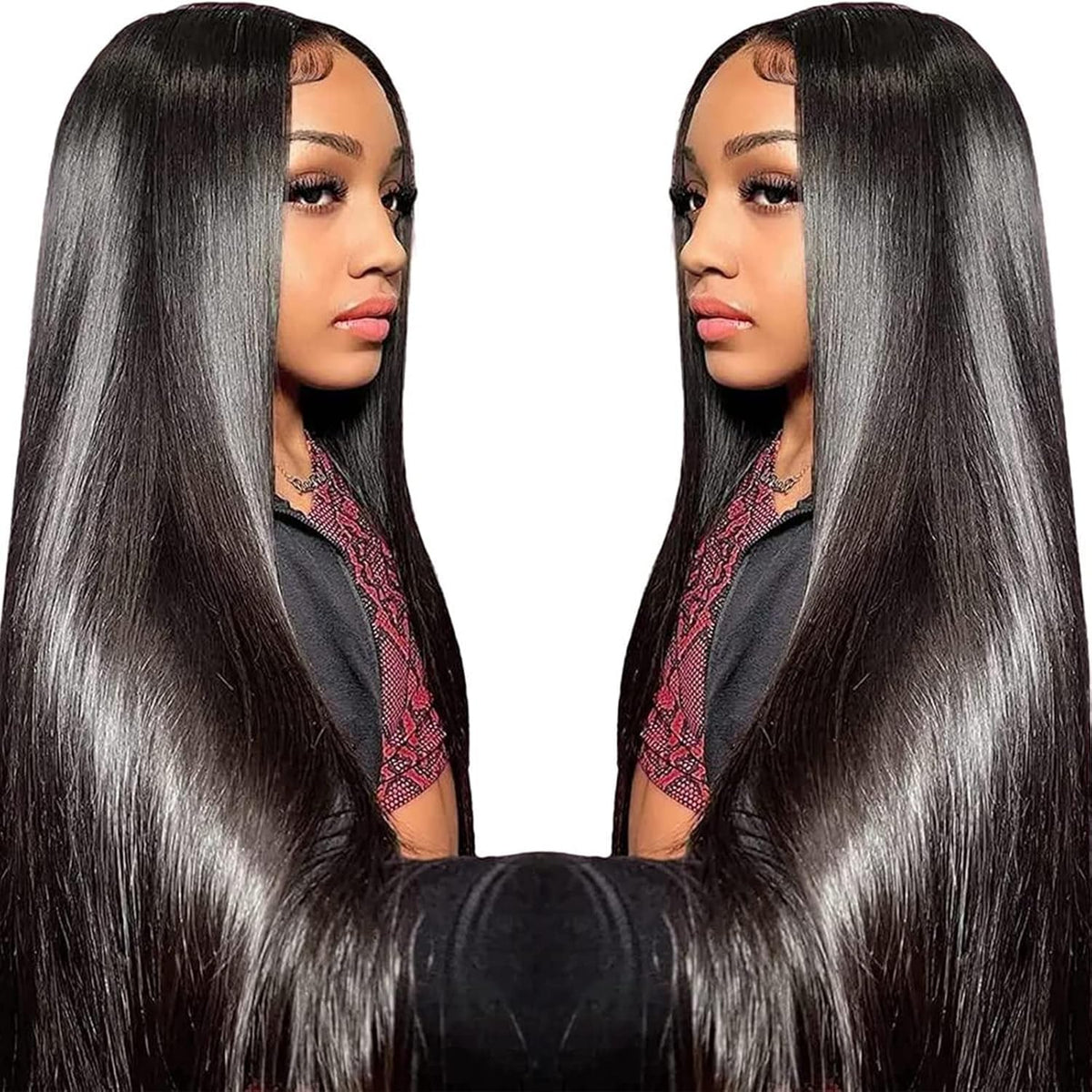TTSMINS 13x6 Lace Front Wig 30 Inch straight view