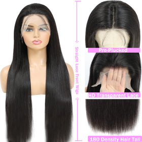 TTSMINS 13x6 Lace Front Wig styled in a ponytail