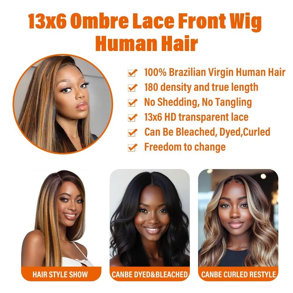 TTSMINS 20 Inch Straight Wig side view