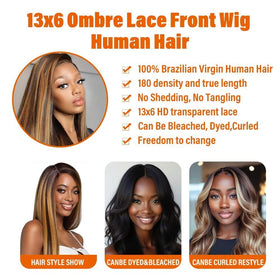 TTSMINS 20 Inch Straight Wig side view