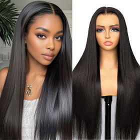TTSMINS 26 Inch Glueless Wig front view with straight hair