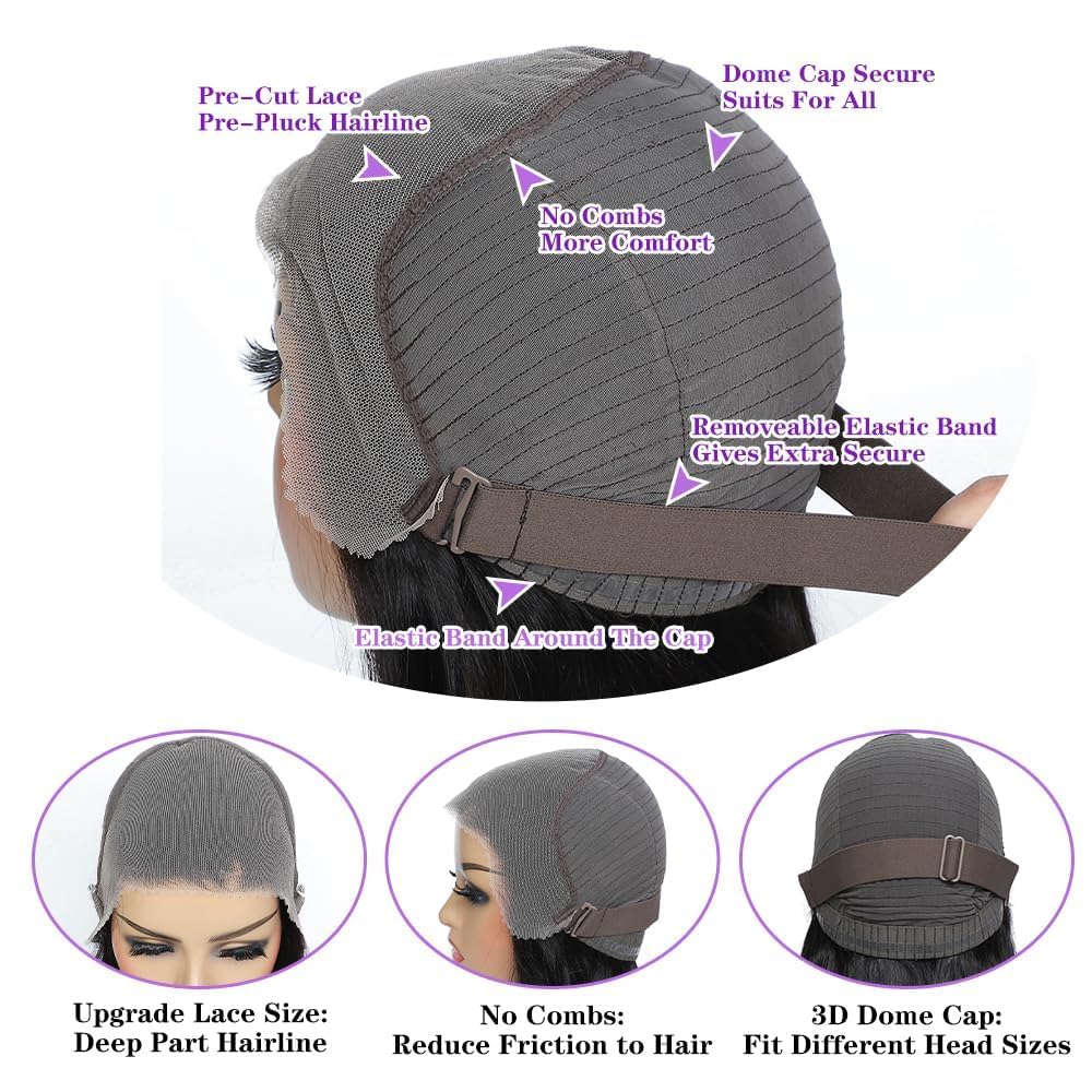 TTSMINS Glueless Wig displayed in elegant packaging