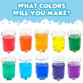 Tub Works Bath Color Fizzies 150 Count in a bathtub