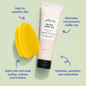TUBBY TODD Cradle Cap Care Kit contents displayed
