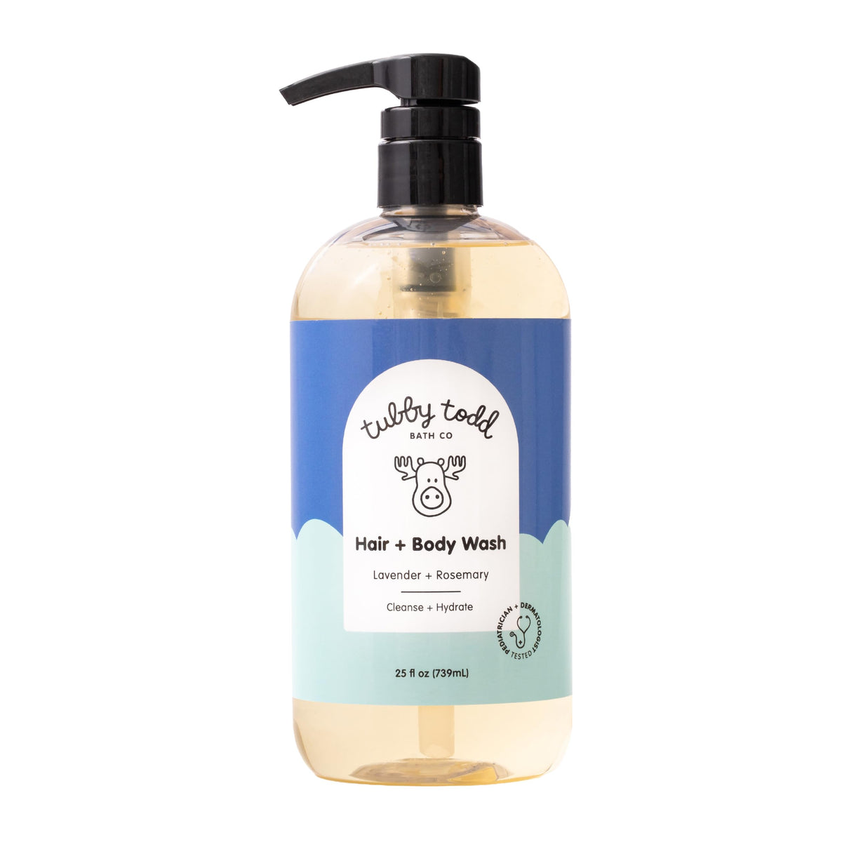 TUBBY TODD Hair + Body Wash 812g front view with pump