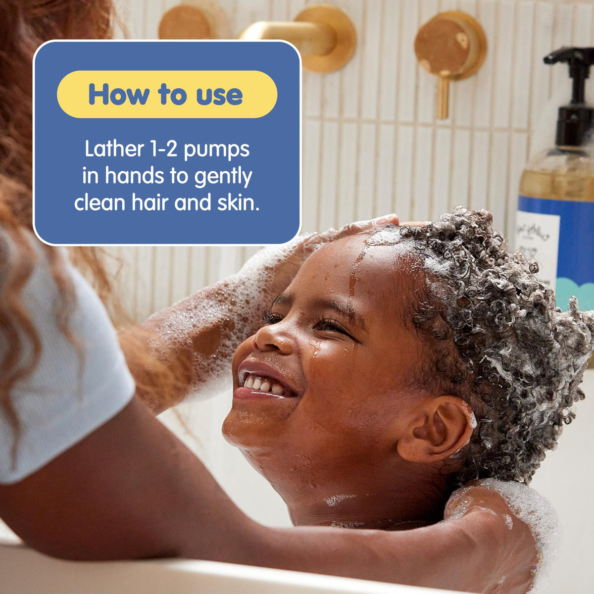 TUBBY TODD Hair + Body Wash 812g in bathroom setting
