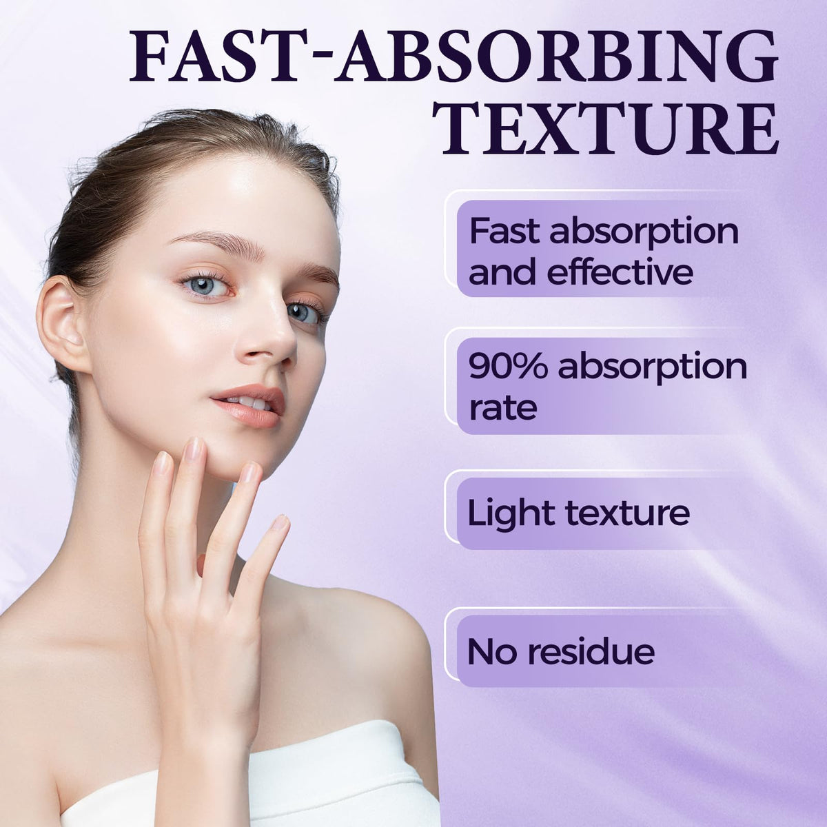 Tuggle Instant Eye Tightening Cream application on skin