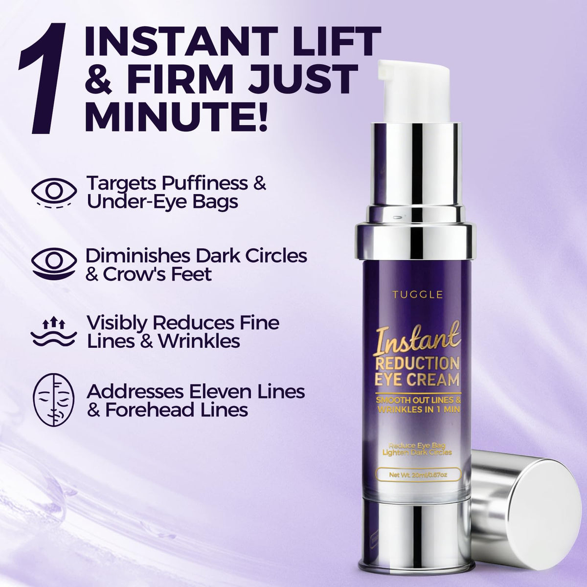 Tuggle Instant Eye Tightening Cream in a skincare routine