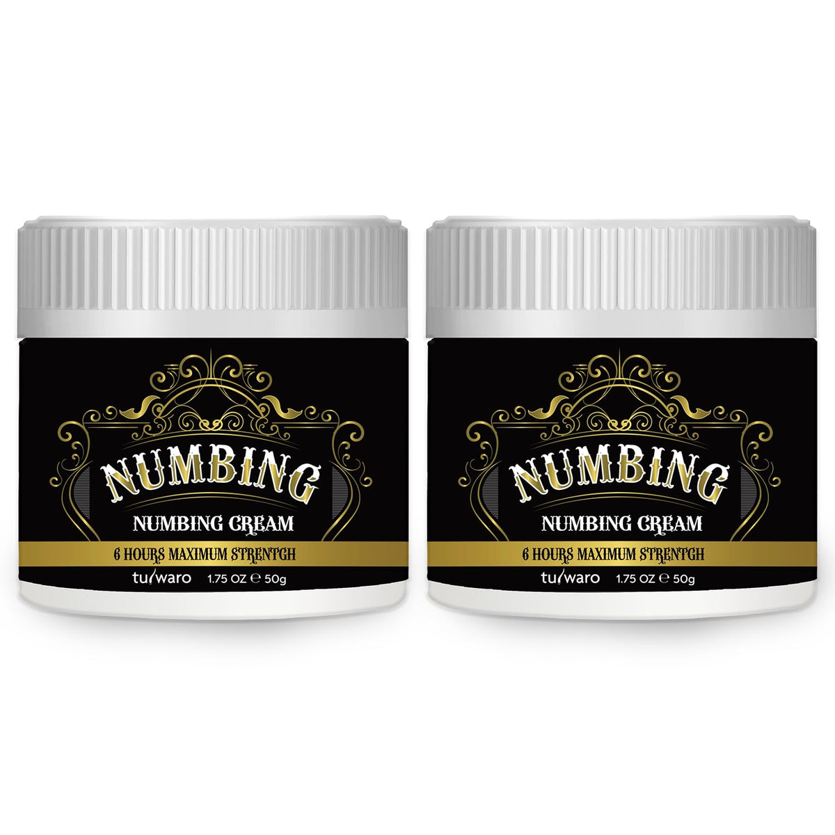 tuiwaro Numbing Cream 50ml front view with black tube