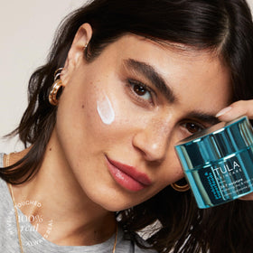 TULA 24-7 Chrome Hydrating Day & Night Cream on vanity