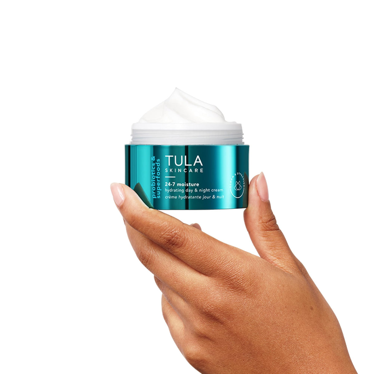 TULA 24-7 Chrome Hydrating Day & Night Cream texture close-up