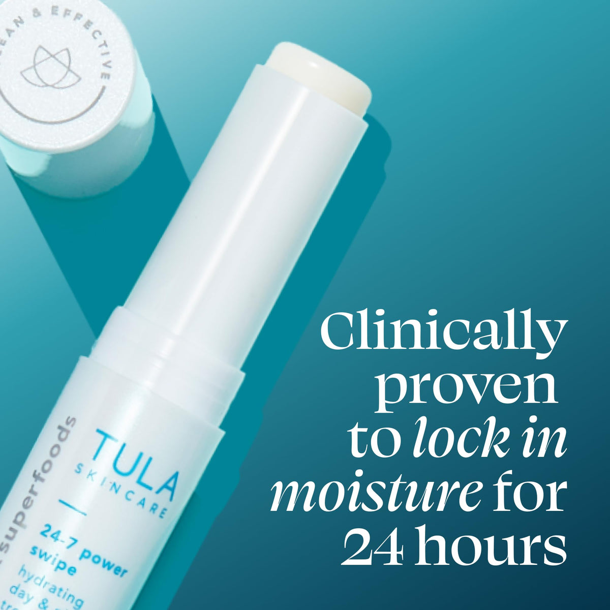 TULA Eye Balm applied under the eye area