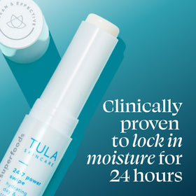 TULA Eye Balm applied under the eye area