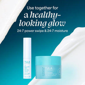 TULA Eye Balm on a hand demonstrating size