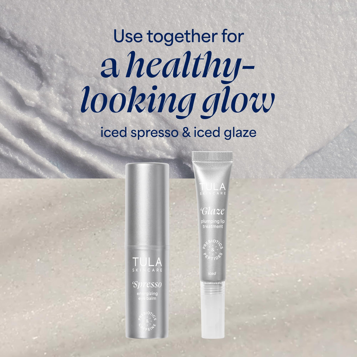 TULA Glaze Plumping Lip Iced in hand