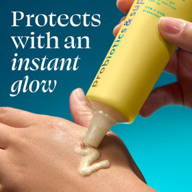 TULA Protect + Glow Daily Sunscreen Gel SPF 30 texture close-up