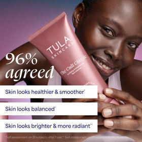 TULA Purifying Face Cleanser 6.7 FL OZ Sparkling Rosé with pump