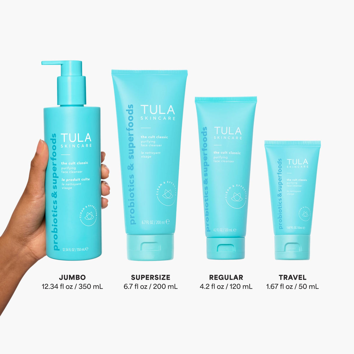 TULA Skin Care packaging of Purifying Face Cleanser Duo