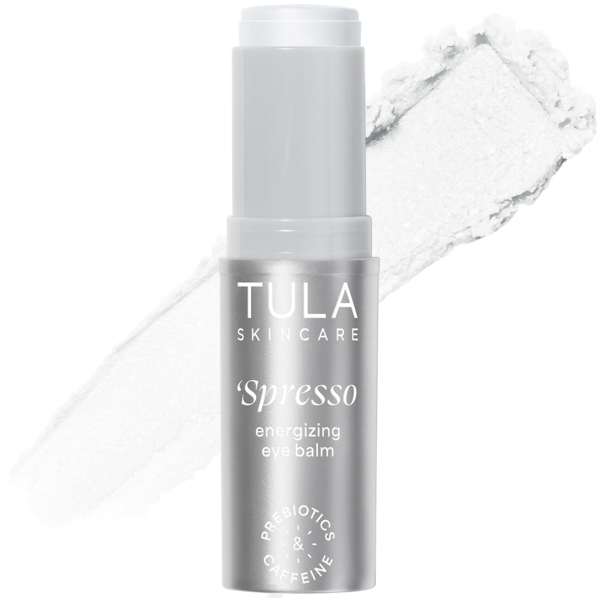 TULA Spresso Energizing Eye Balm front view with packaging