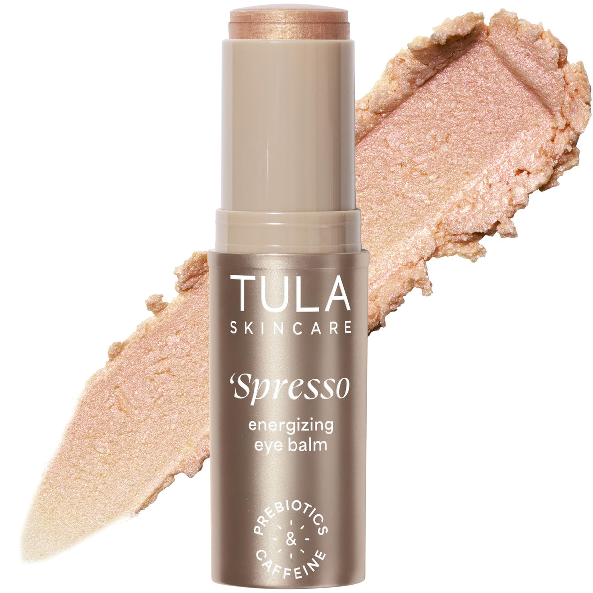 TULA Spresso Energizing Eye Balm front view with packaging