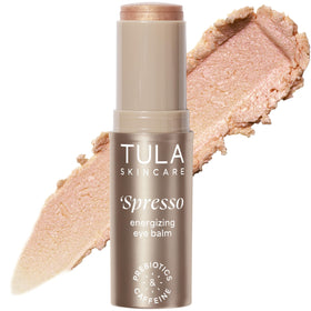 TULA Spresso Energizing Eye Balm front view with packaging