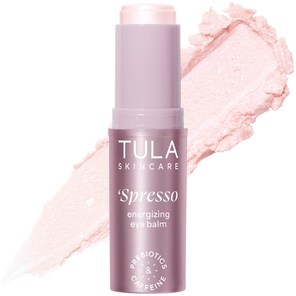TULA Spresso Energizing Eye Balm front view with packaging