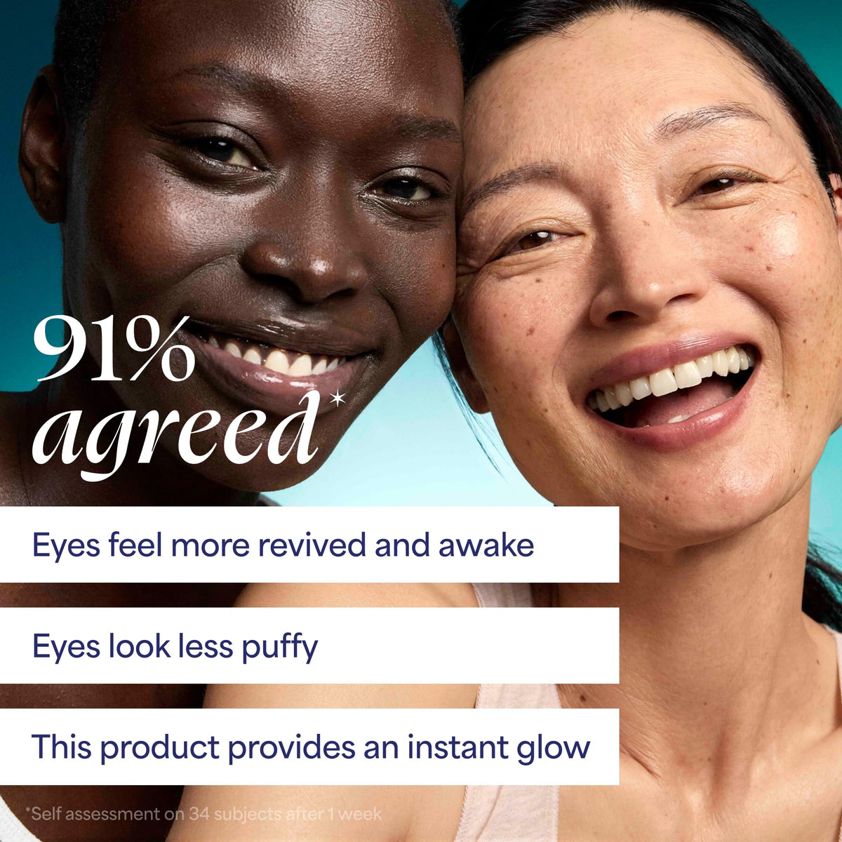 TULA Spresso Eye Balm in hand for on-the-go use