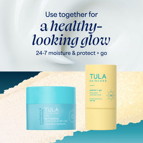 TULA sunscreen stick gel application demonstration