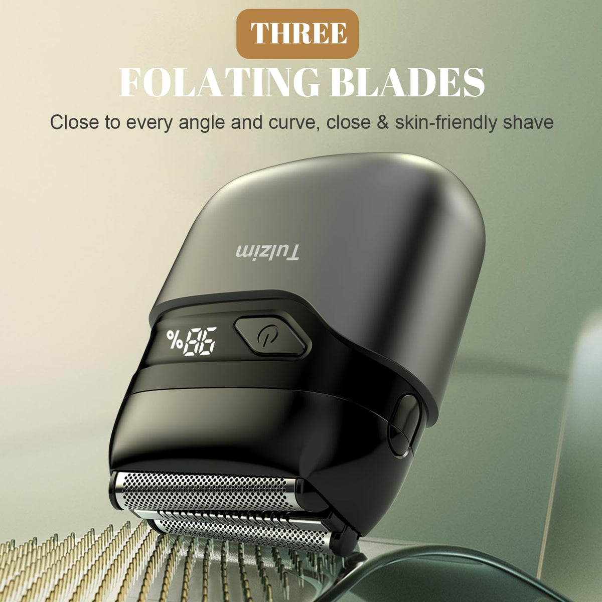 Tulzim Electric Foil Shaver with LED battery display