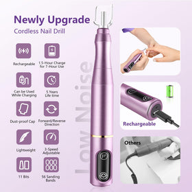 TUOBEO Cordless Nail Drill Kit in a lifestyle setting