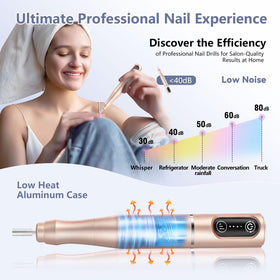 TUOBEO Nail Drill Kit with sanding bands and brush
