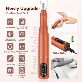 TUOBEO nail drill with ergonomic design for easy handling