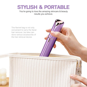 tuokiy Facial Hair Remover with included cleaning brush and AA battery
