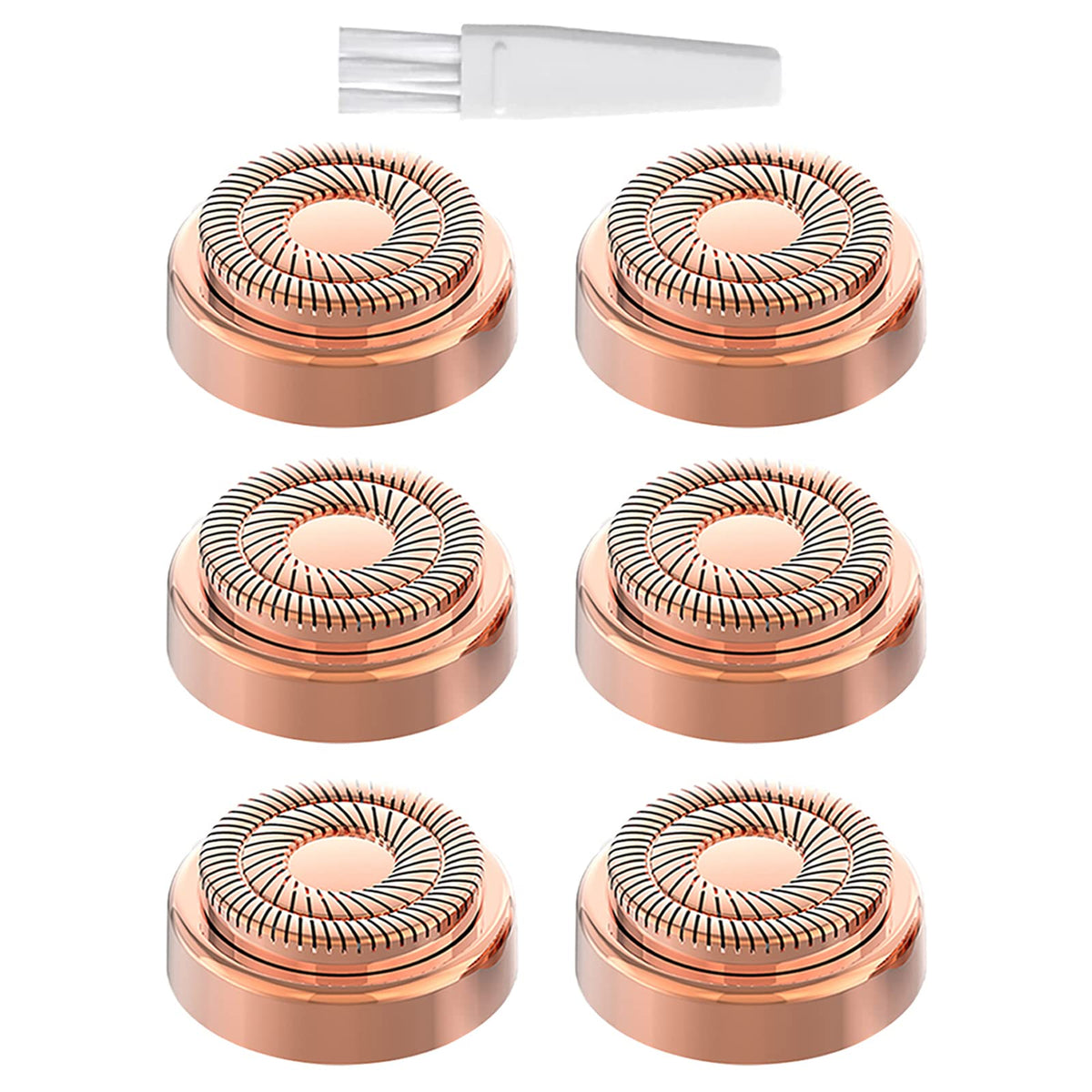 tuokiy Replacement Heads for Flawless Gen 2, 6-pack front view