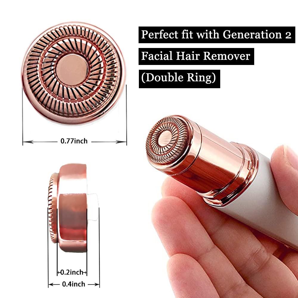 tuokiy Replacement Heads for Flawless Gen 2 Hair Remover heads arranged neatly