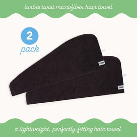 Turbie Twist hair towel wrapped around wet hair
