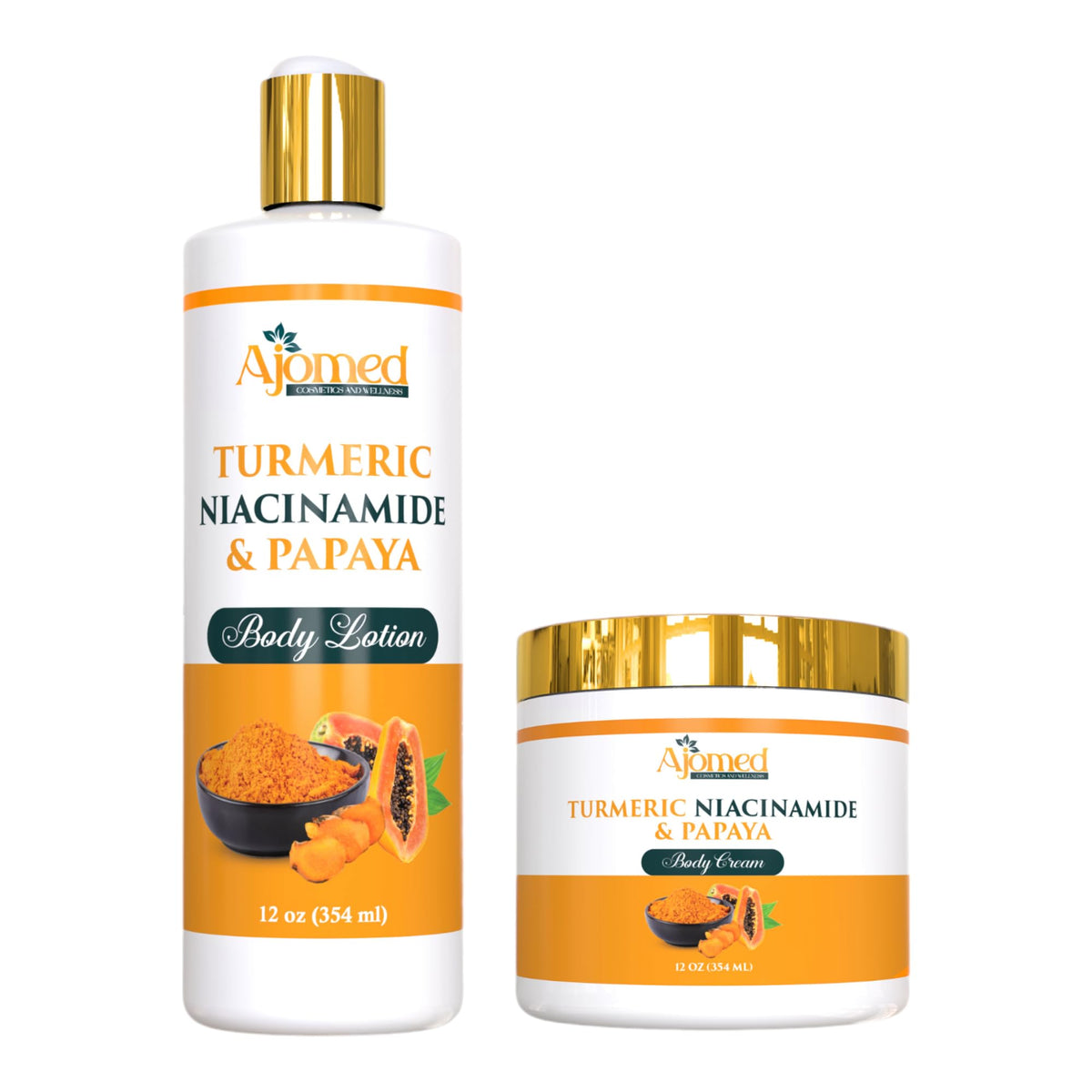 Turmeric body cream with natural ingredients