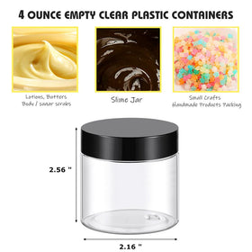 TUZAZO 4 Oz plastic container set of 48